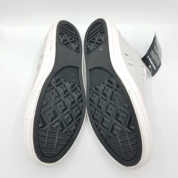 Converse Girls Juniors Size 6 Ox Sneakers Metallic Silver Pink Low Top Shoes - Picture 6 of 7